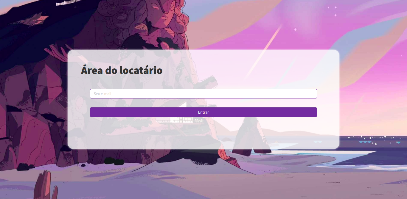 Insira o e-mail e clique em Entrar